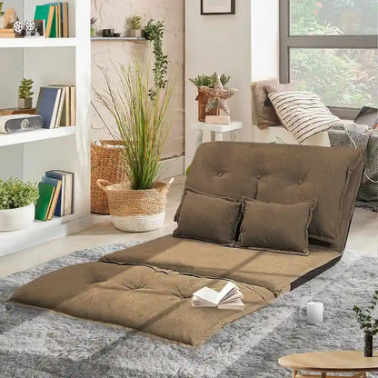 Contemporary and Adaptable Sofa Bed Set with Floor Placement, 2 Pillows