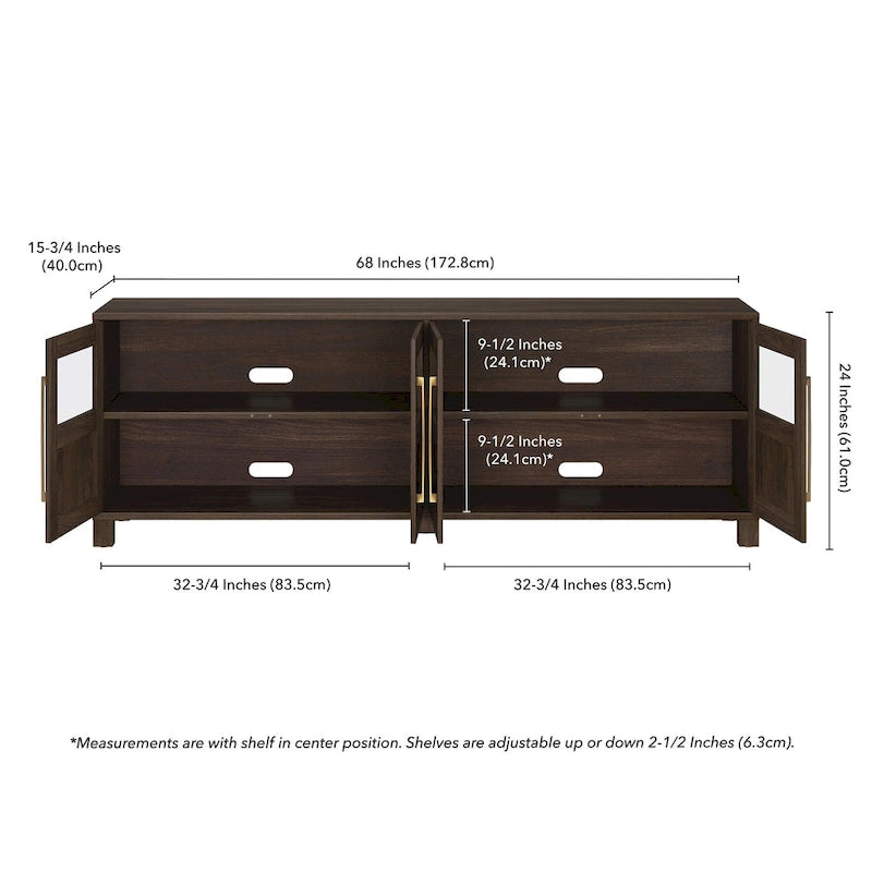 Holbrook Rectangular TV Stand for TV's up to 75