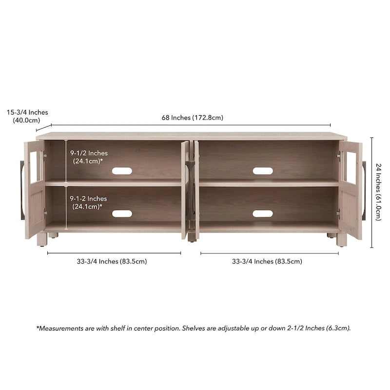 Holbrook Rectangular TV Stand for TV's up to 75