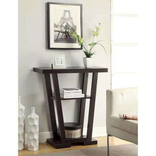 Convenience Concepts Newport V Console Table with Shelves