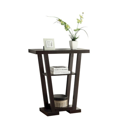 Convenience Concepts Newport V Console Table with Shelves