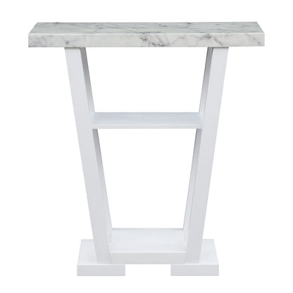 Convenience Concepts Newport V Console Table with Shelves