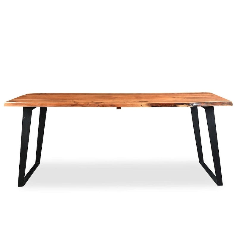 Timbergirl Solid Wood Live Edge Dining Table