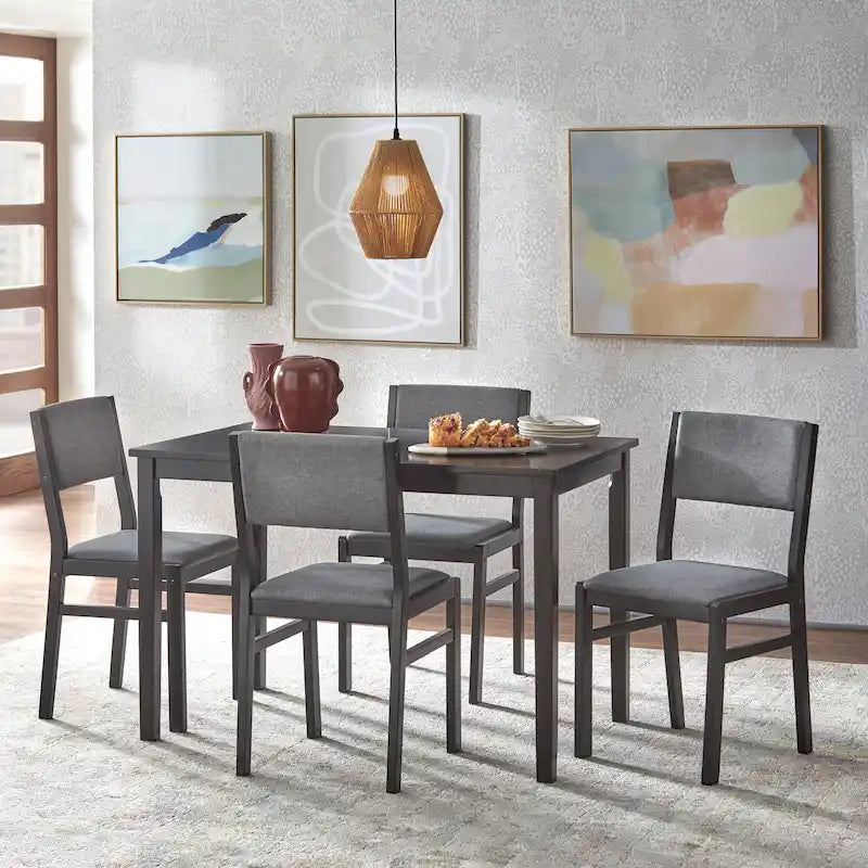 Simple Living Jules 5-piece Solid Wood Dining Set