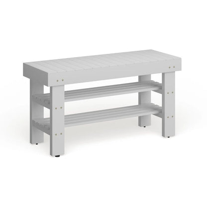 The Gray Barn Waggoner Solid Wood Shoe Bench