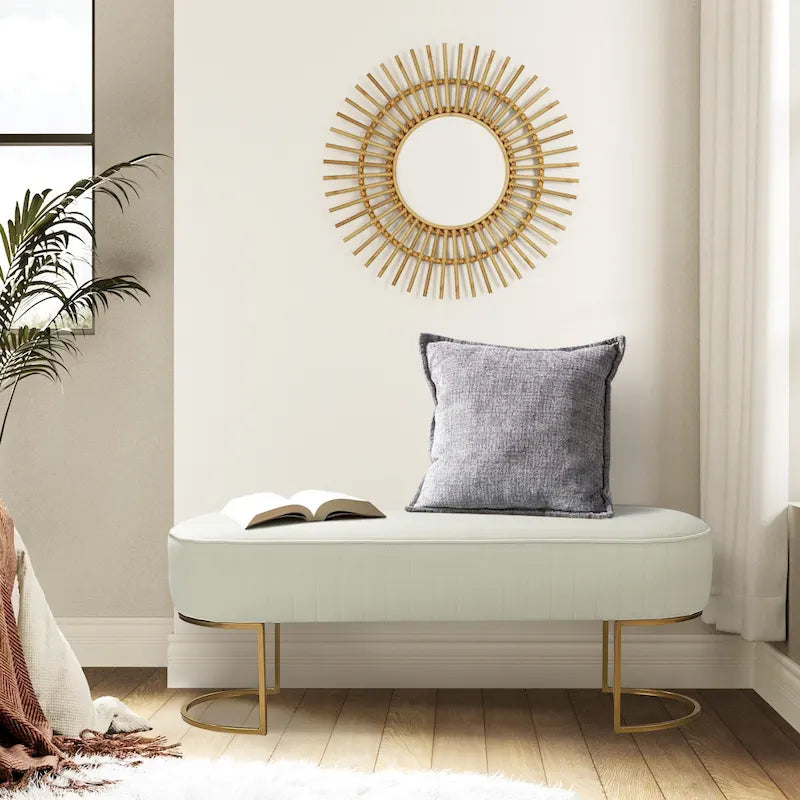 Justo 48 Wide Bench with Metal Base