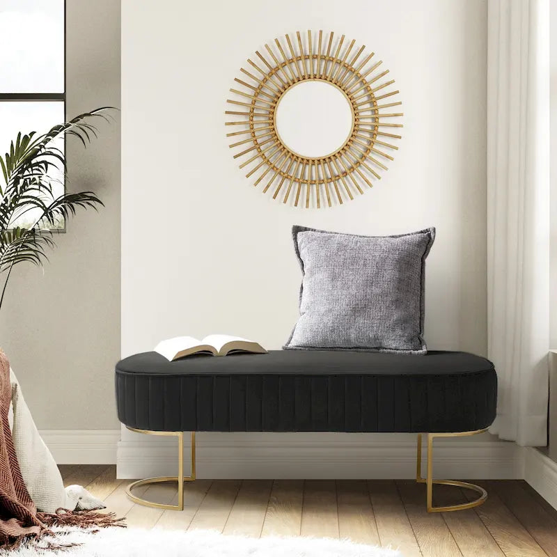 Justo 48 Wide Bench with Metal Base