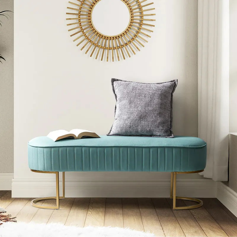 Justo 48 Wide Bench with Metal Base