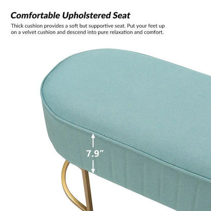 Justo 48 Wide Bench with Metal Base