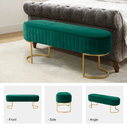 Justo 48 Wide Bench with Metal Base