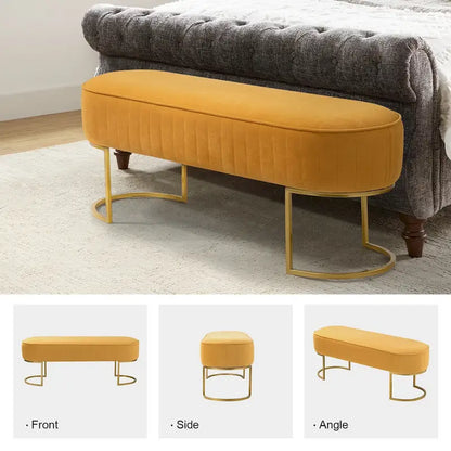 Justo 48 Wide Bench with Metal Base