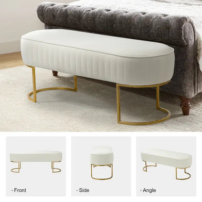 Justo 48 Wide Bench with Metal Base