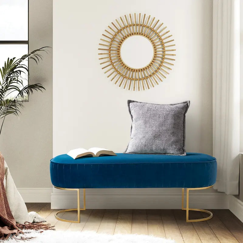 Justo 48 Wide Bench with Metal Base