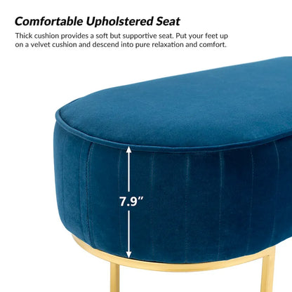 Justo 48 Wide Bench with Metal Base