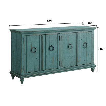 Garden District Solid Wood 65 TV Stand Console