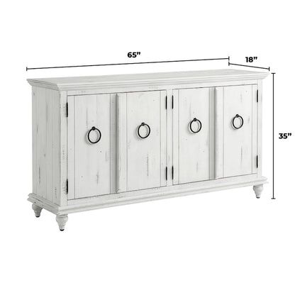 Garden District Solid Wood 65 TV Stand Console