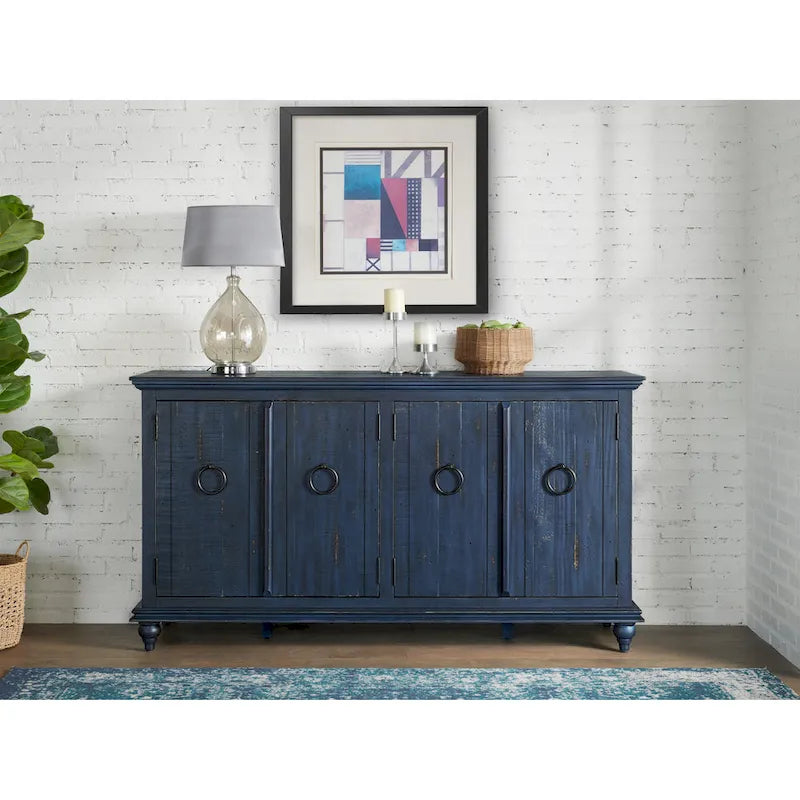 Garden District Solid Wood 65 TV Stand Console