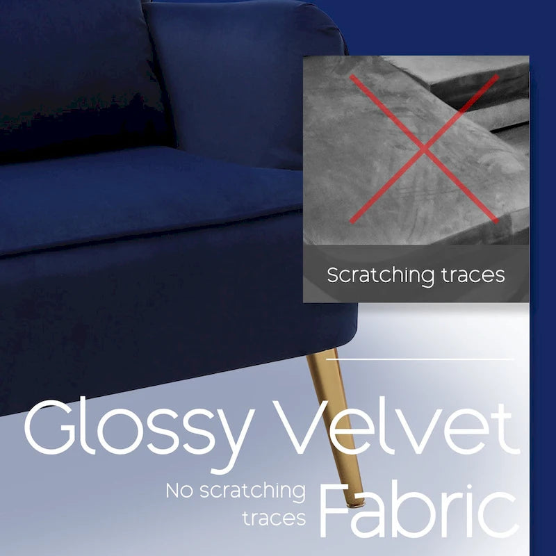 HOMYKA Modern Wingback Arm Chair Upholstered Accent Chair Set of 2