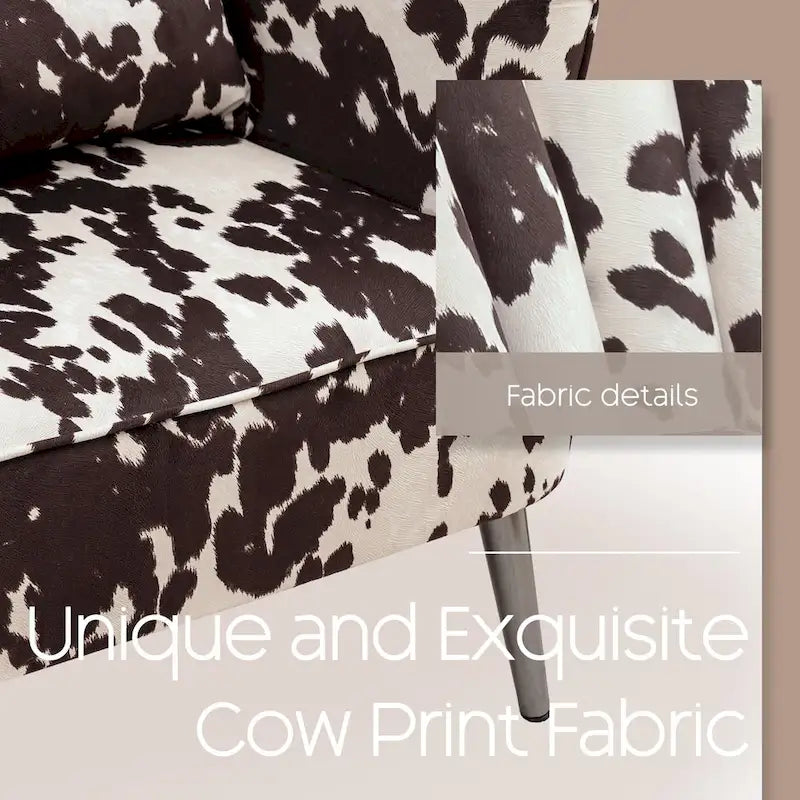 HOMYKA Modern Wingback Arm Chair Upholstered Accent Chair Set of 2