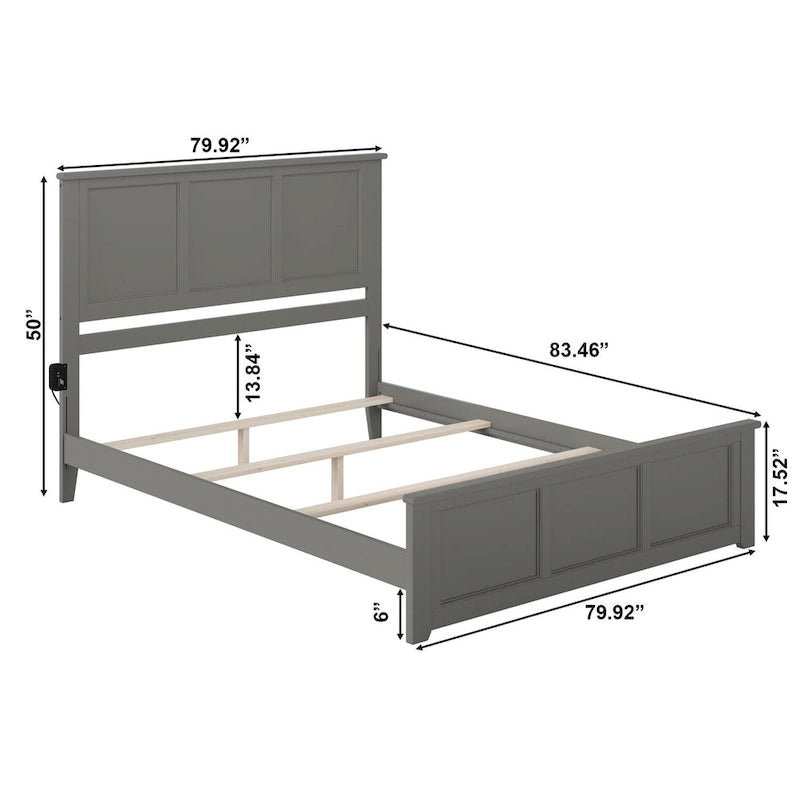 AFI, Madison Foundation Bed with Matching Footboard