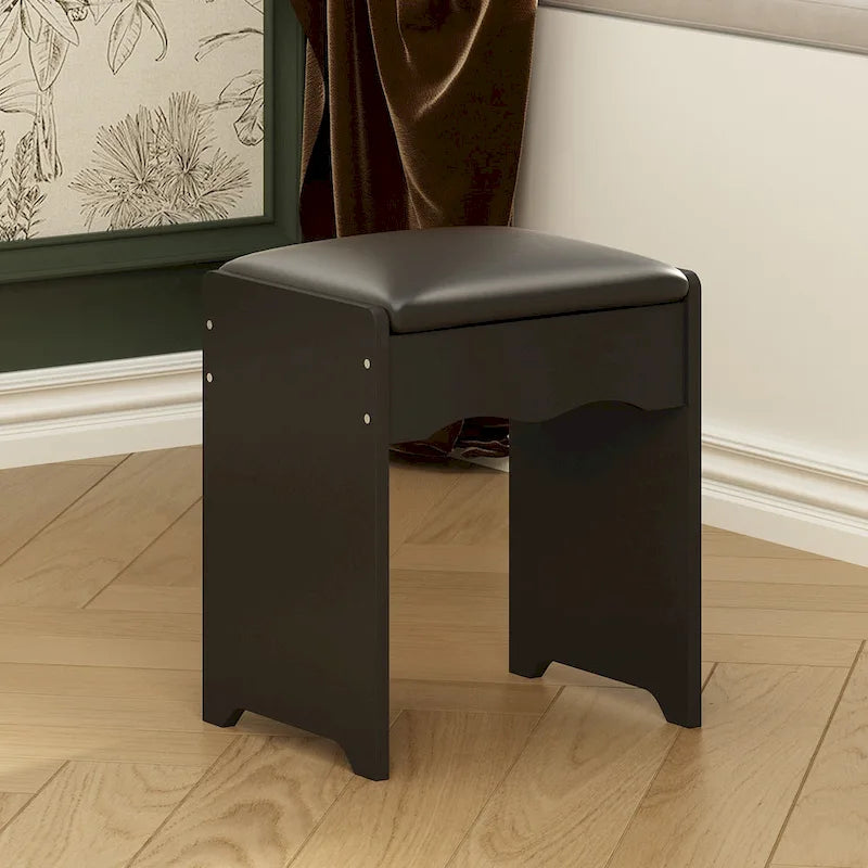 39.4 W Dresser Makeup Vanity Set with Stool and Mirror Room