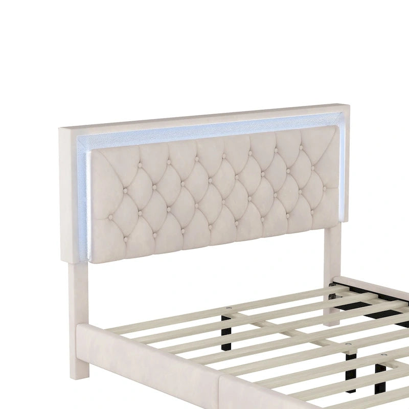 Upholstered Platform Bed (Look at the options before placing an order)