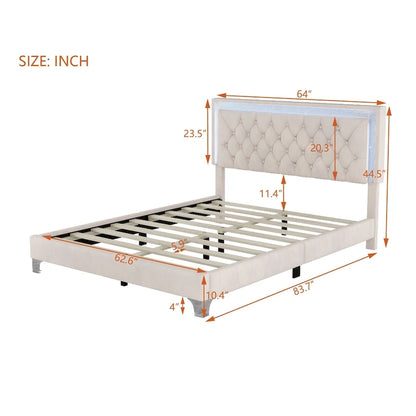 Upholstered Platform Bed (Look at the options before placing an order)