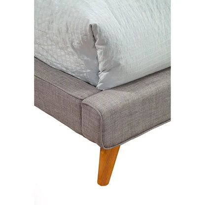 Porch & Den Hindon Dark Grey Upholstered Platform Bed