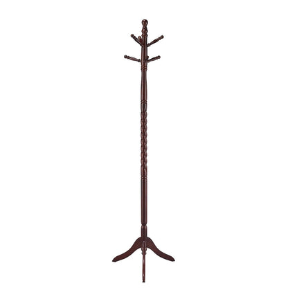 Fletcher Merlot Coat Rack with Twisted Post