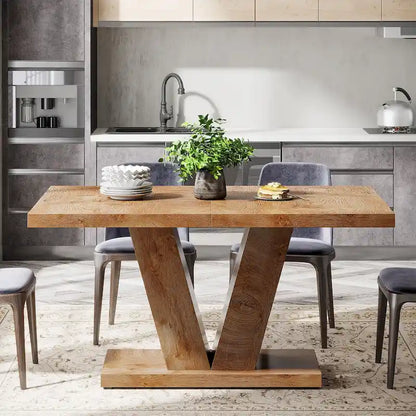 47 Farmhouse Small Rectangle Dining Table for Kitchen Dining Room