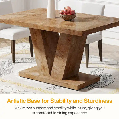 47 Farmhouse Small Rectangle Dining Table for Kitchen Dining Room