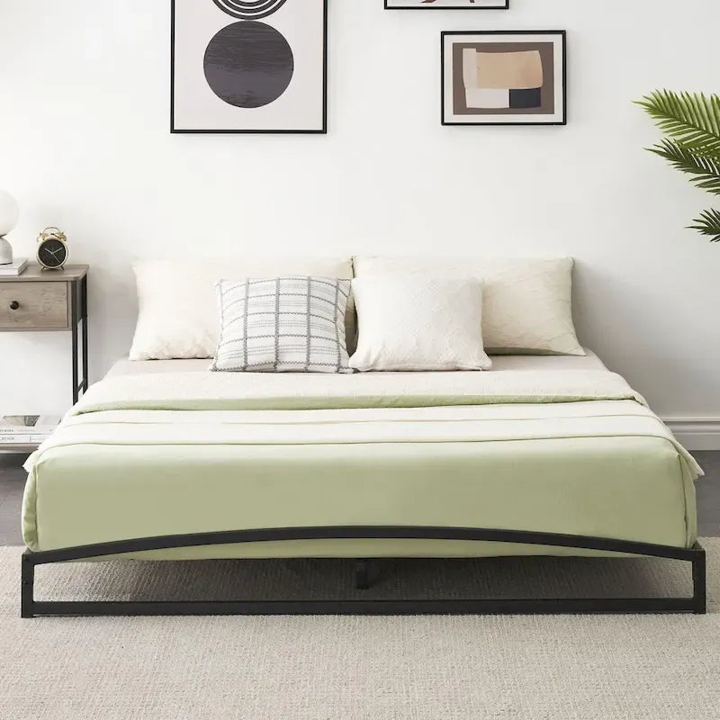 6 Inch Metal Platform Low Profile Bed Frame