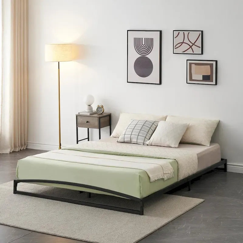 6 Inch Metal Platform Low Profile Bed Frame
