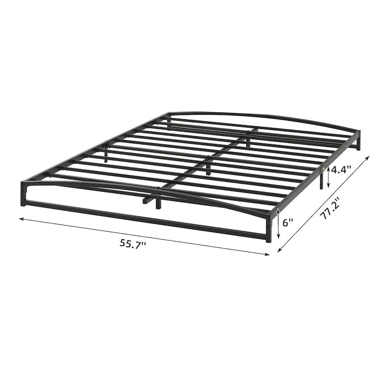 6 Inch Metal Platform Low Profile Bed Frame