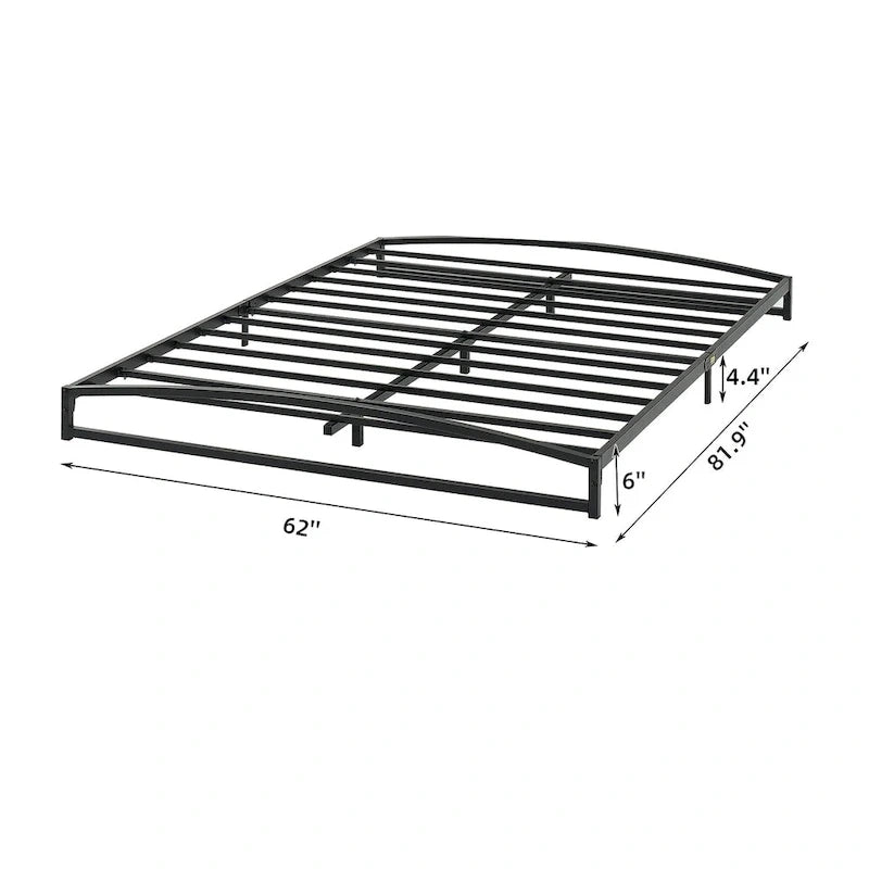 6 Inch Metal Platform Low Profile Bed Frame