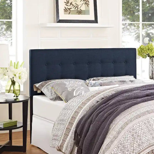 Porch & Den Tularosa Navy Upholstered Headboard
