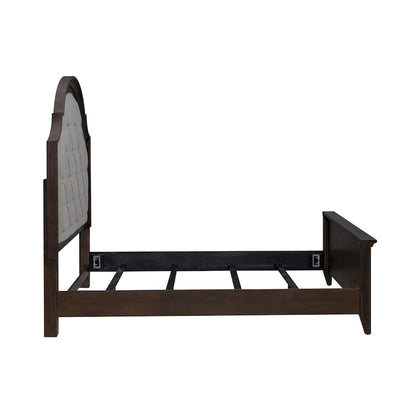 Paradise Valley Saddle Brown Upholstered Bed Frame - Size Options