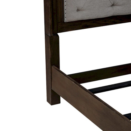 Paradise Valley Saddle Brown Upholstered Bed Frame - Size Options