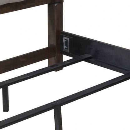 Paradise Valley Saddle Brown Upholstered Bed Frame - Size Options