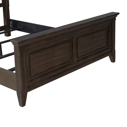 Paradise Valley Saddle Brown Upholstered Bed Frame - Size Options