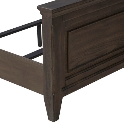 Paradise Valley Saddle Brown Upholstered Bed Frame - Size Options