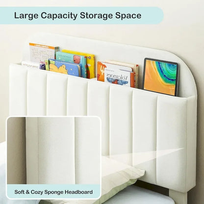 Twin Bed Frames With Velvet Platform Bed Mattress Foundation