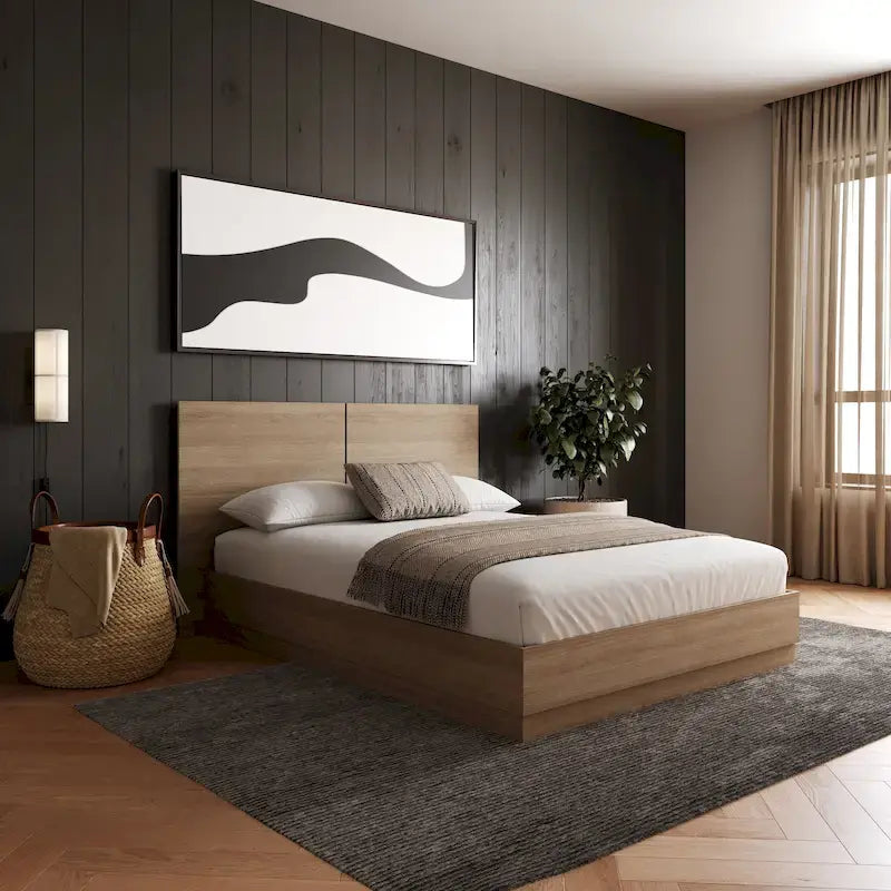 Milano Platform Bed with Headboard