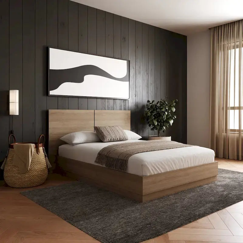 Milano Platform Bed with Headboard