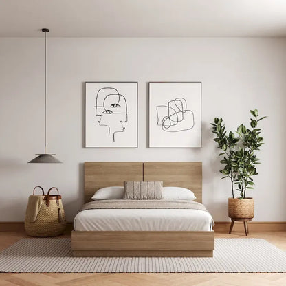 Milano Platform Bed with Headboard