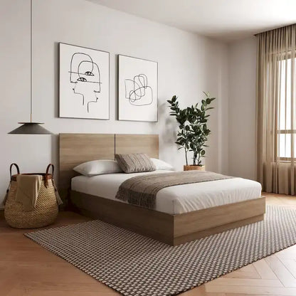 Milano Platform Bed with Headboard