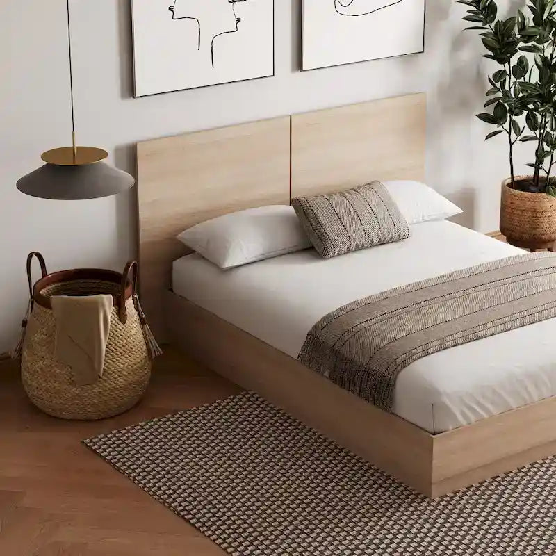 Milano Platform Bed with Headboard