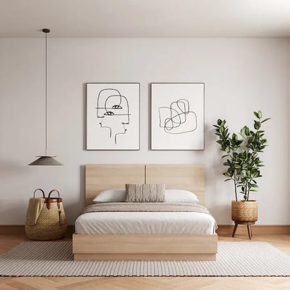 Milano Platform Bed with Headboard