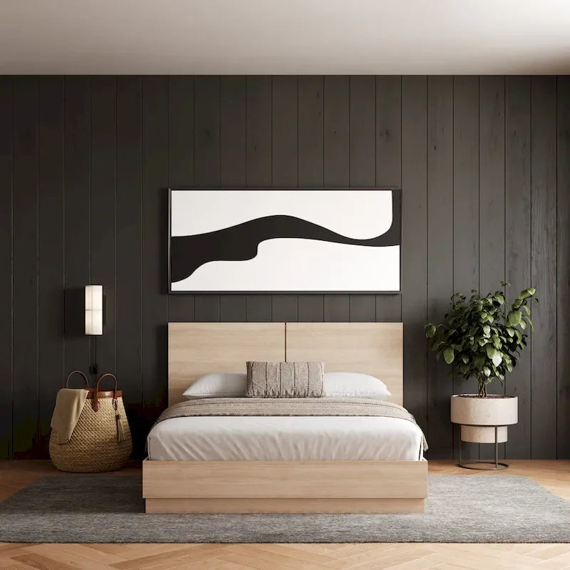 Milano Platform Bed with Headboard