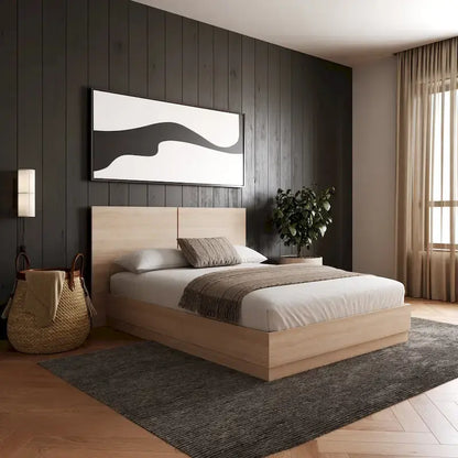 Milano Platform Bed with Headboard